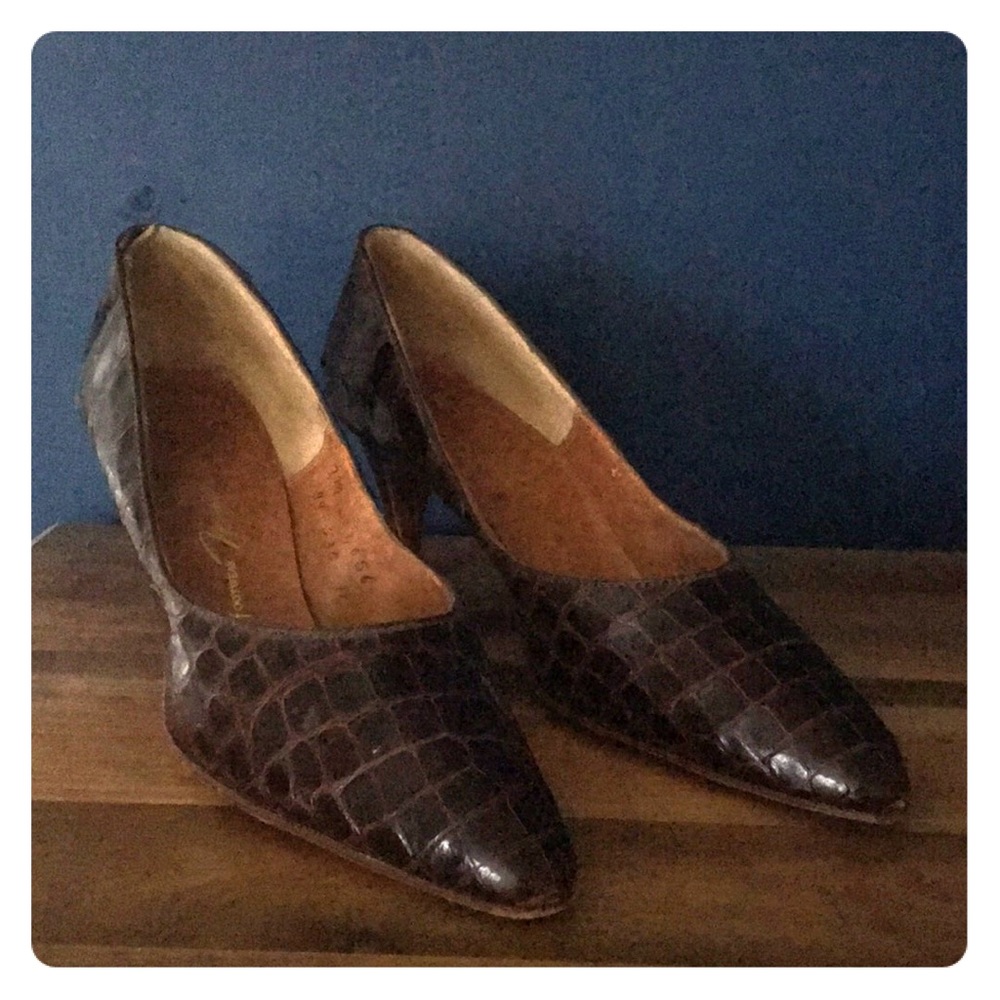 Vintage alligator heels